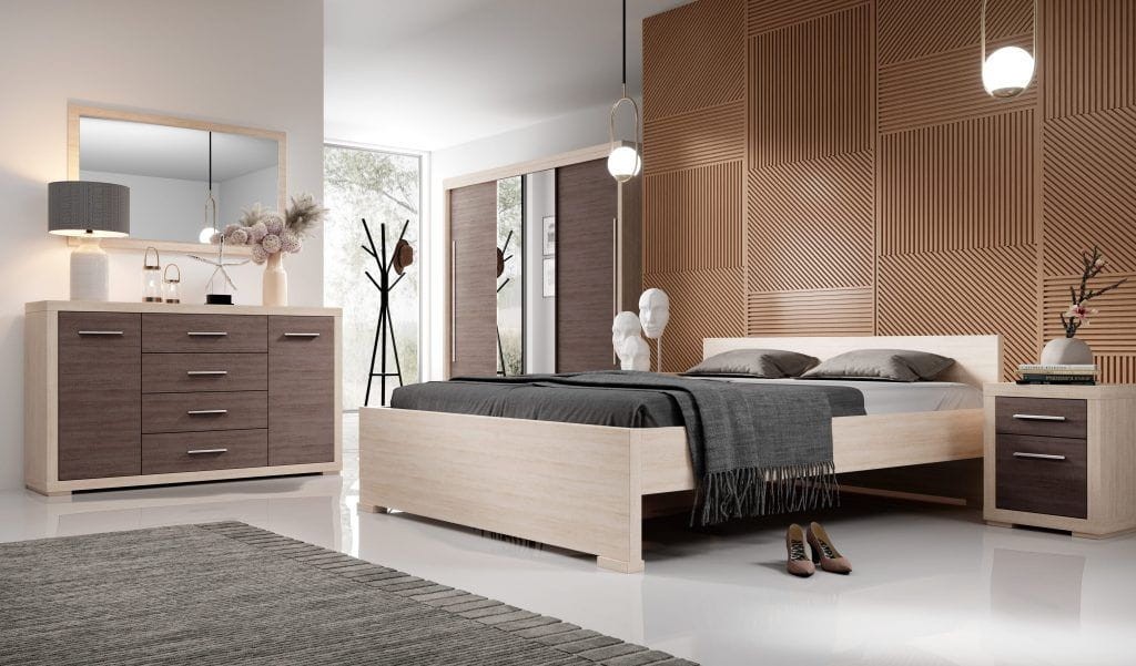 Komoda Vegas V-3 korpus santana jasna front santana ciemna