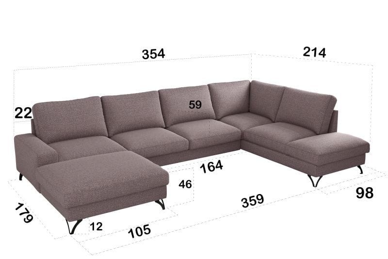 Narożnik Flavio- wersja "U-form"