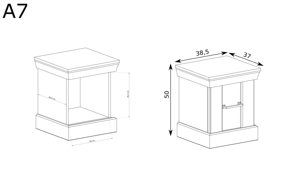 Szafka nocna Antica A-7