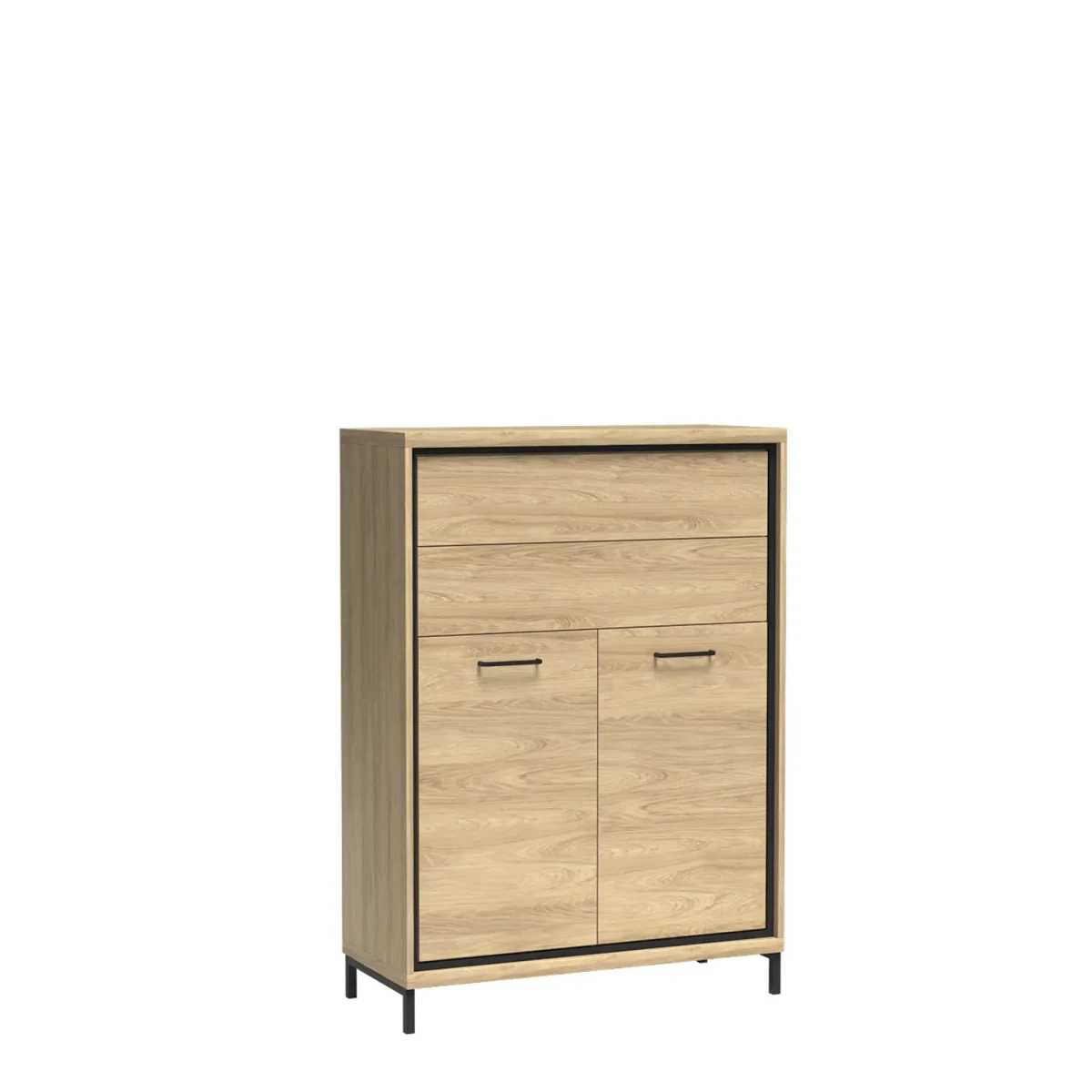 Komoda Mediolan na nóżkach - komoda Jarstol - bez wstawki, bez LED