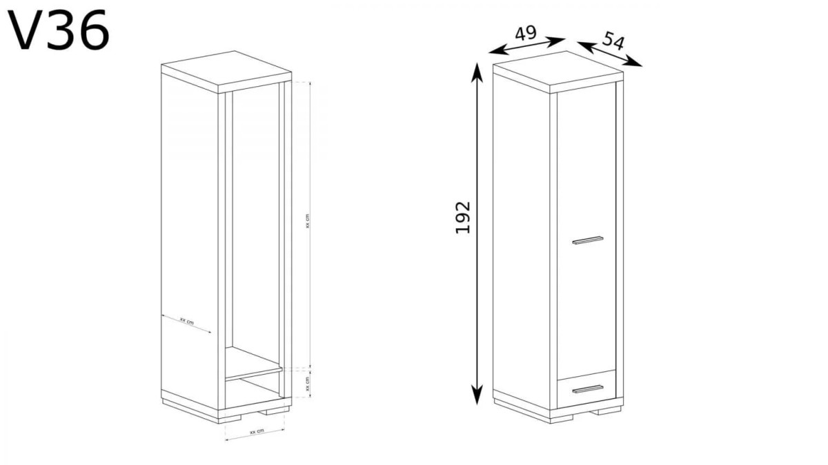 wymiary bieliźniarki vegas v-36