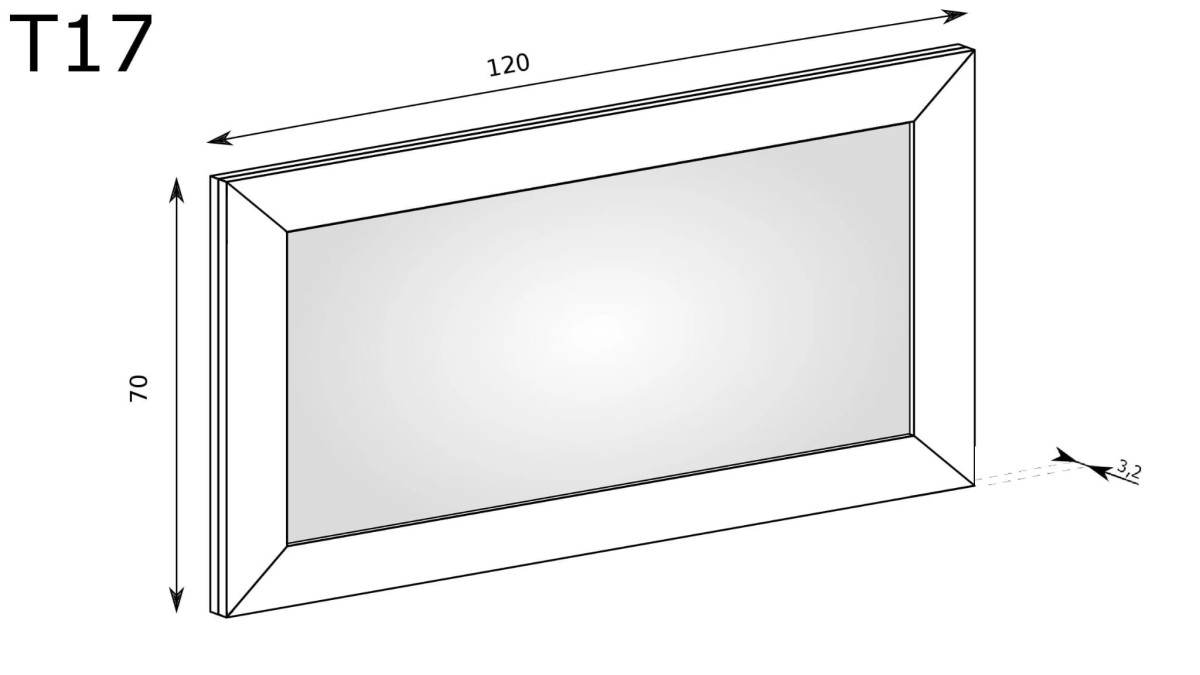 wymiary lustra tadeusz t-17