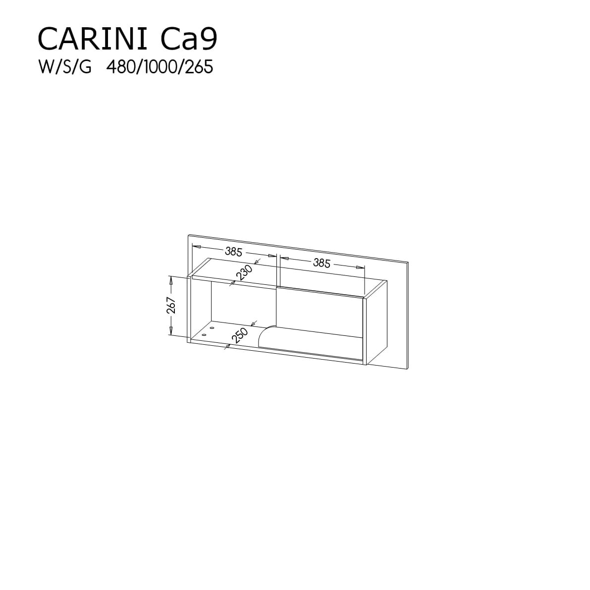 szkic półki carini ca 9