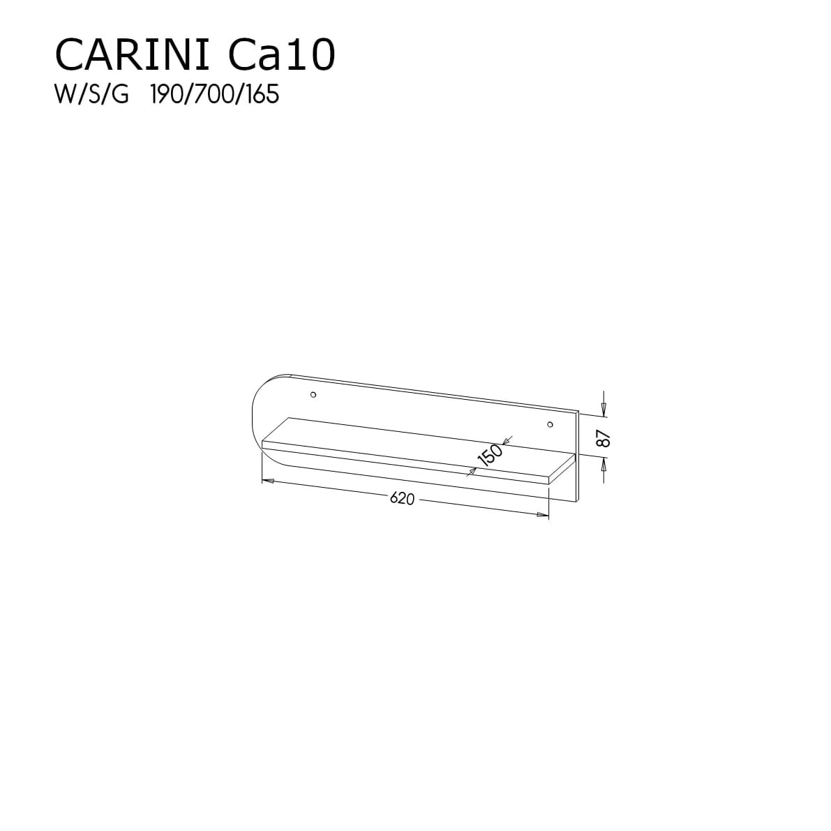 szkic półki carini ca 10