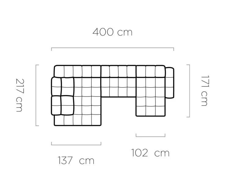 Tollo XL narożnik wymiary