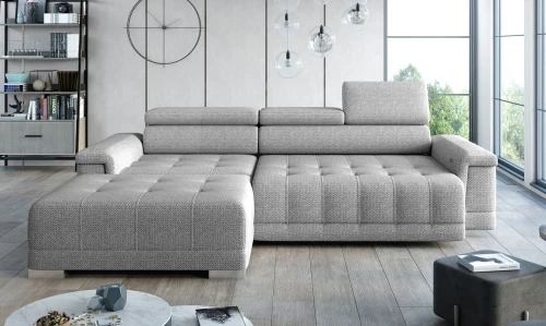 Narożnik CAMPO MINI [WERSAL] z funkcją relax | regulowane zagłówki | elektrycznie wysuwane siedzisko