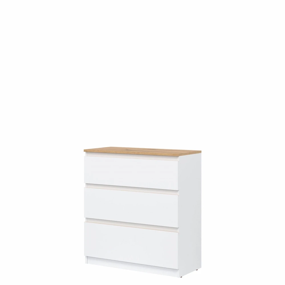 KOMODA BIAŁY/DĄB EVOKE RM02 REMI
