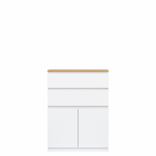 KOMODA BIAŁY/DĄB EVOKE RM05 REMI