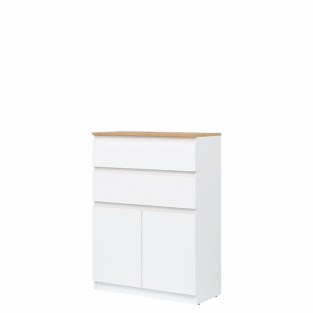 KOMODA BIAŁY/DĄB EVOKE RM05 REMI