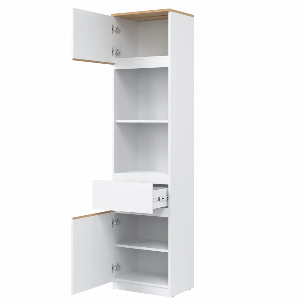 SZAFKA L/P BIAŁY/DĄB EVOKE RM08 REMI