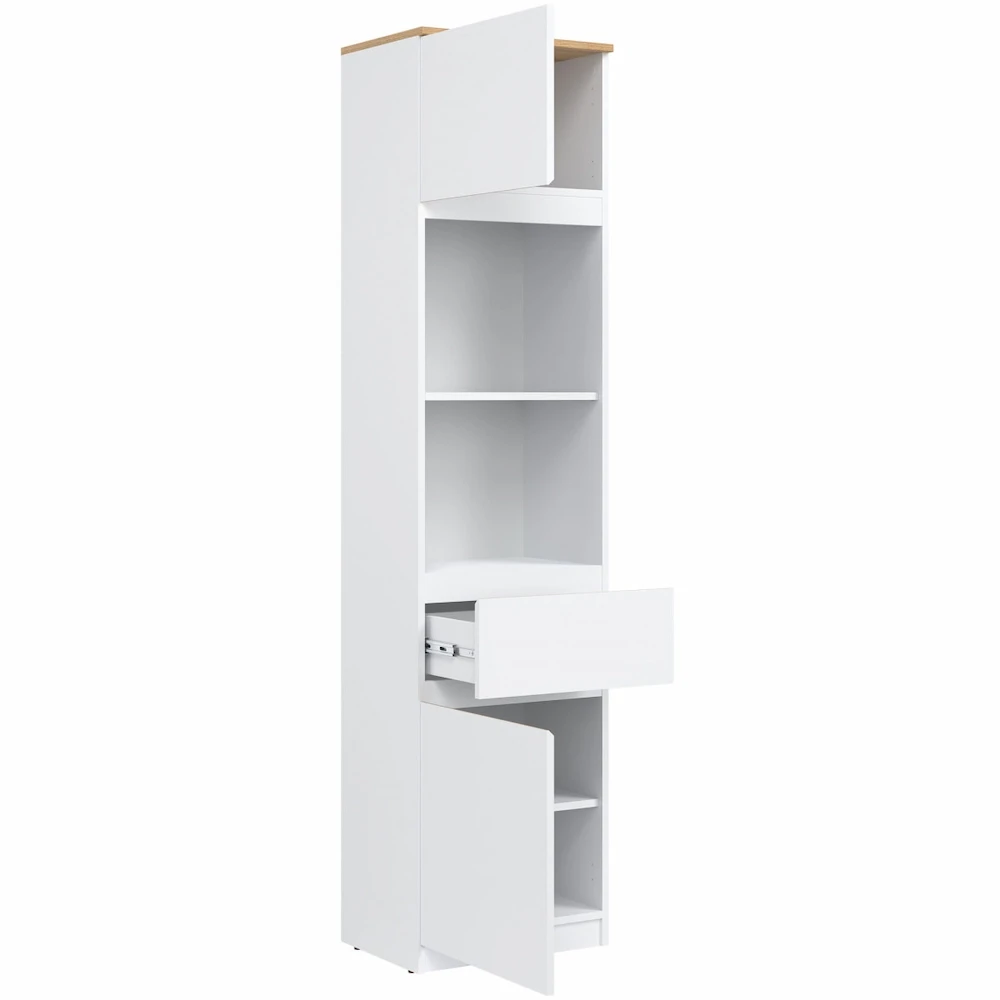 SZAFKA L/P BIAŁY/DĄB EVOKE RM08 REMI