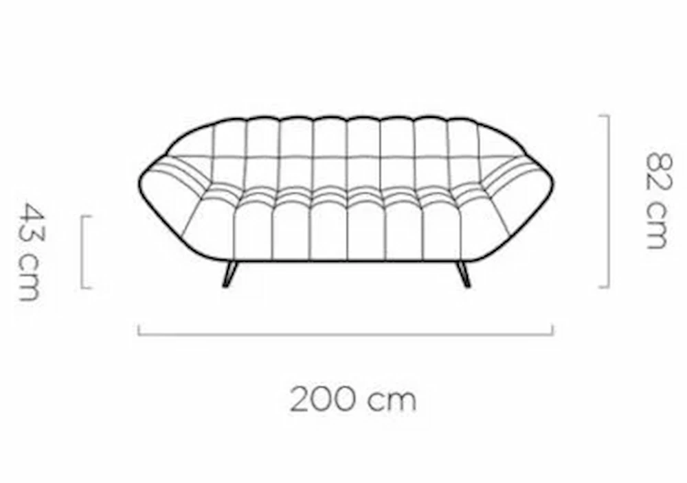 Sofa na nóżkach GAPPA