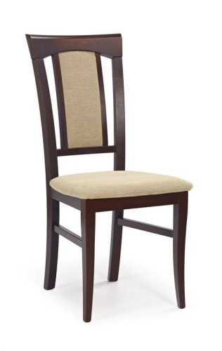 KONRAD krzesło ciemny orzech / tap: Torent Beige 
