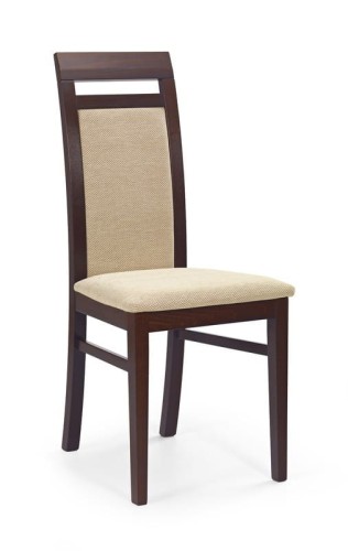 ALBERT krzesło ciemny orzech / tap: Torent Beige 