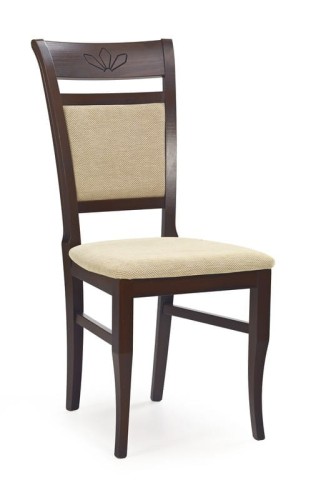JAKUB krzesło ciemny orzech / tap: Torent Beige