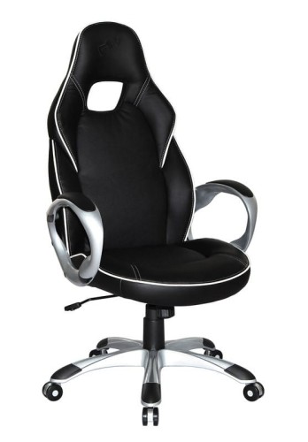 DELUXE fotel gabinetowy czarno-biały
