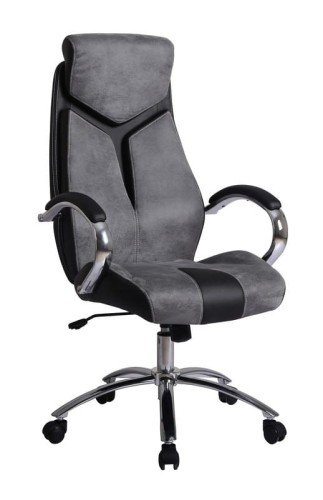 NIXON fotel gabinetowy szaro-czarny