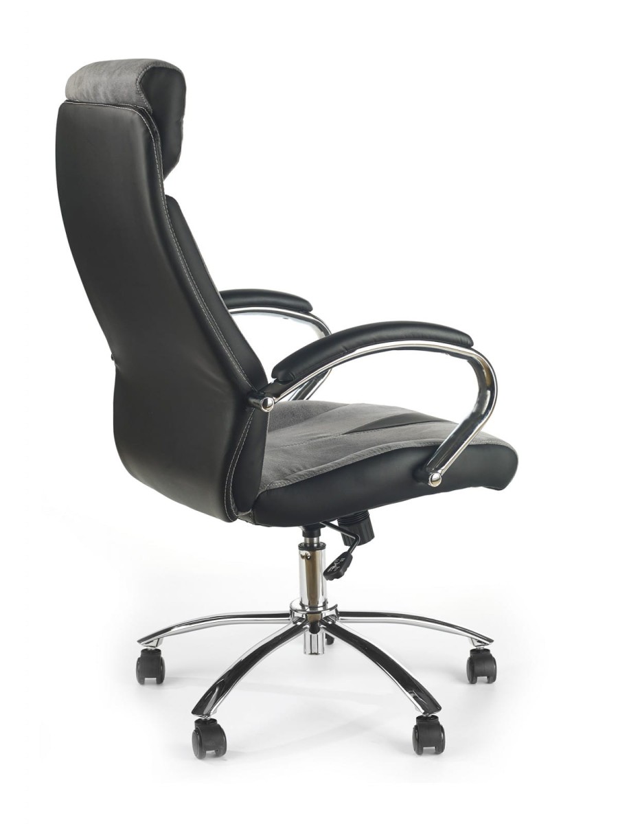 NIXON fotel gabinetowy szaro-czarny
