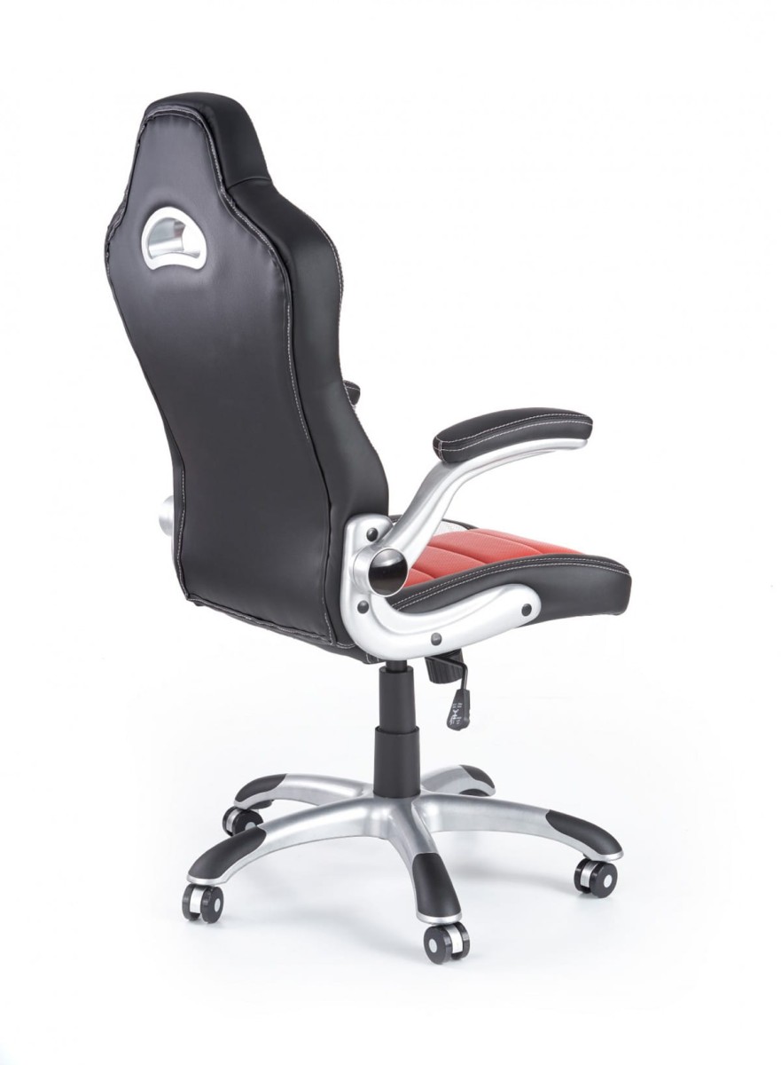 LOTUS fotel gabinetowy czarno-czerwony