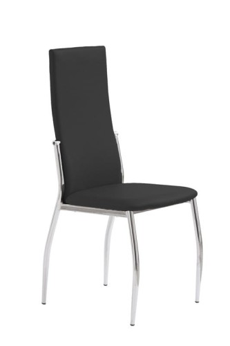 K3 krzesło chrom/czarny