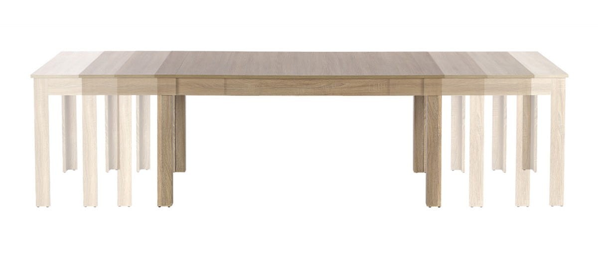 SEWERYN 160/300 cm stół kolor dąb sonoma (160-300x90x76 cm) (3p=1szt)