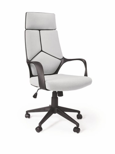 VOYAGER fotel gabinetowy czarny / jasny popiel