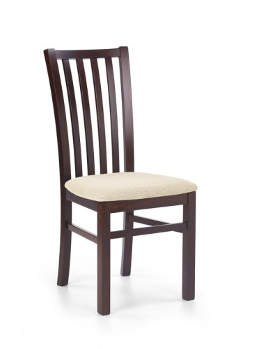 GERARD7 krzesło ciemny orzech / tap: Torent Beige 