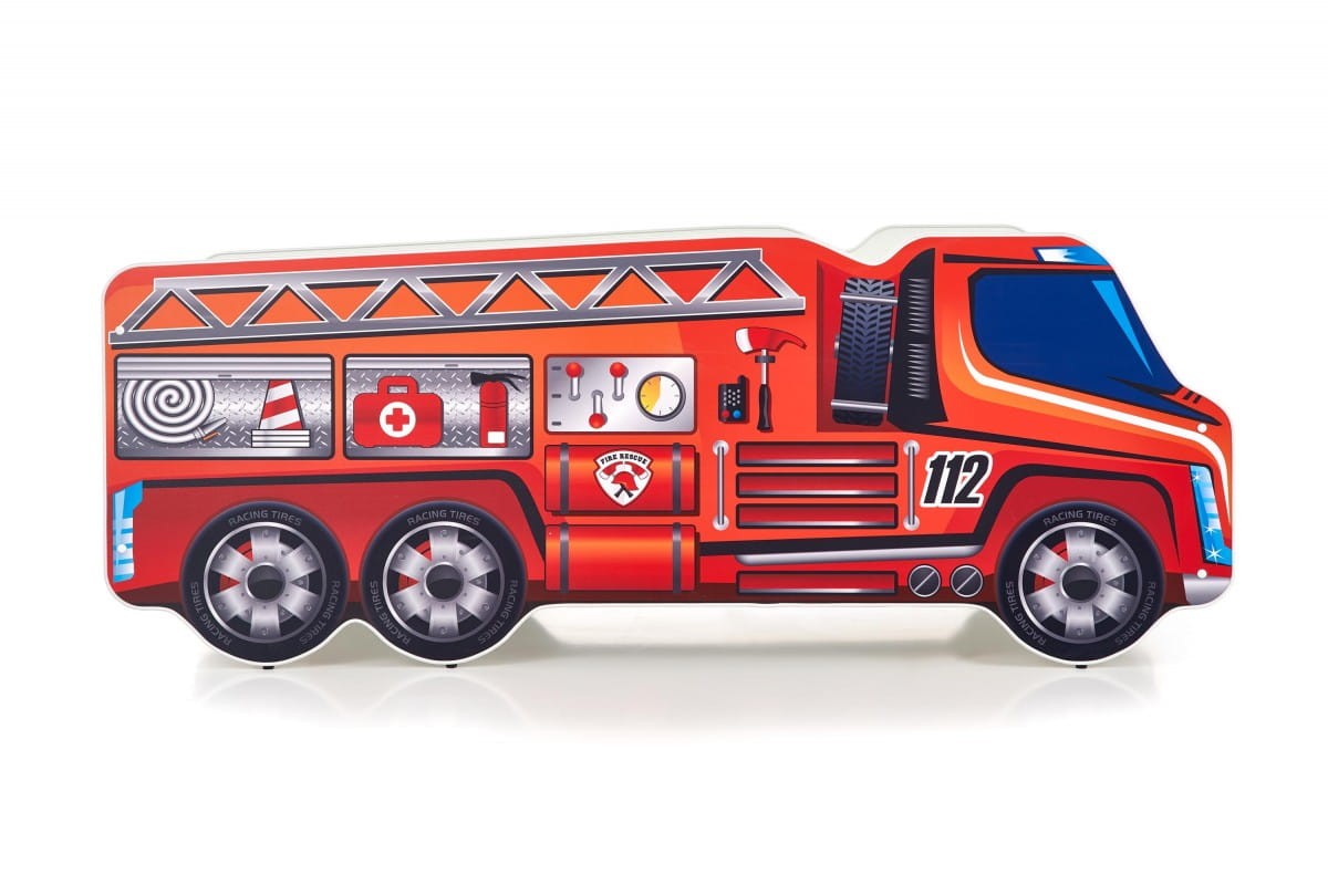 FIRE TRUCK łóżko wielobarwny (1p=1szt)