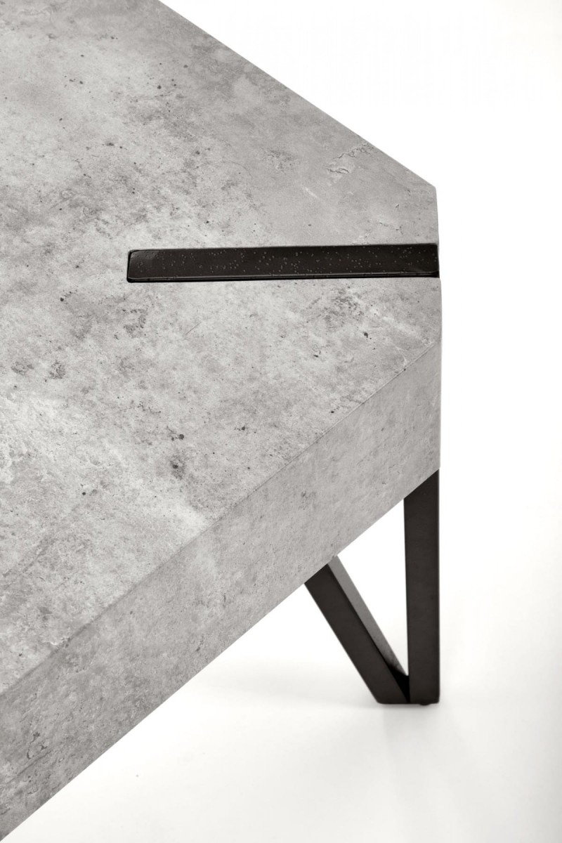 EMILY ława beton / czarny (1p=1szt)