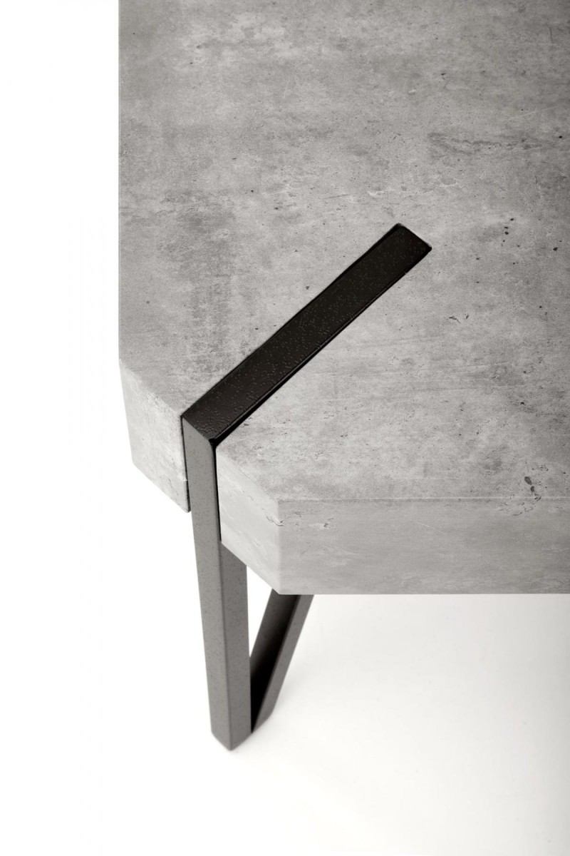 EMILY ława beton / czarny (1p=1szt)