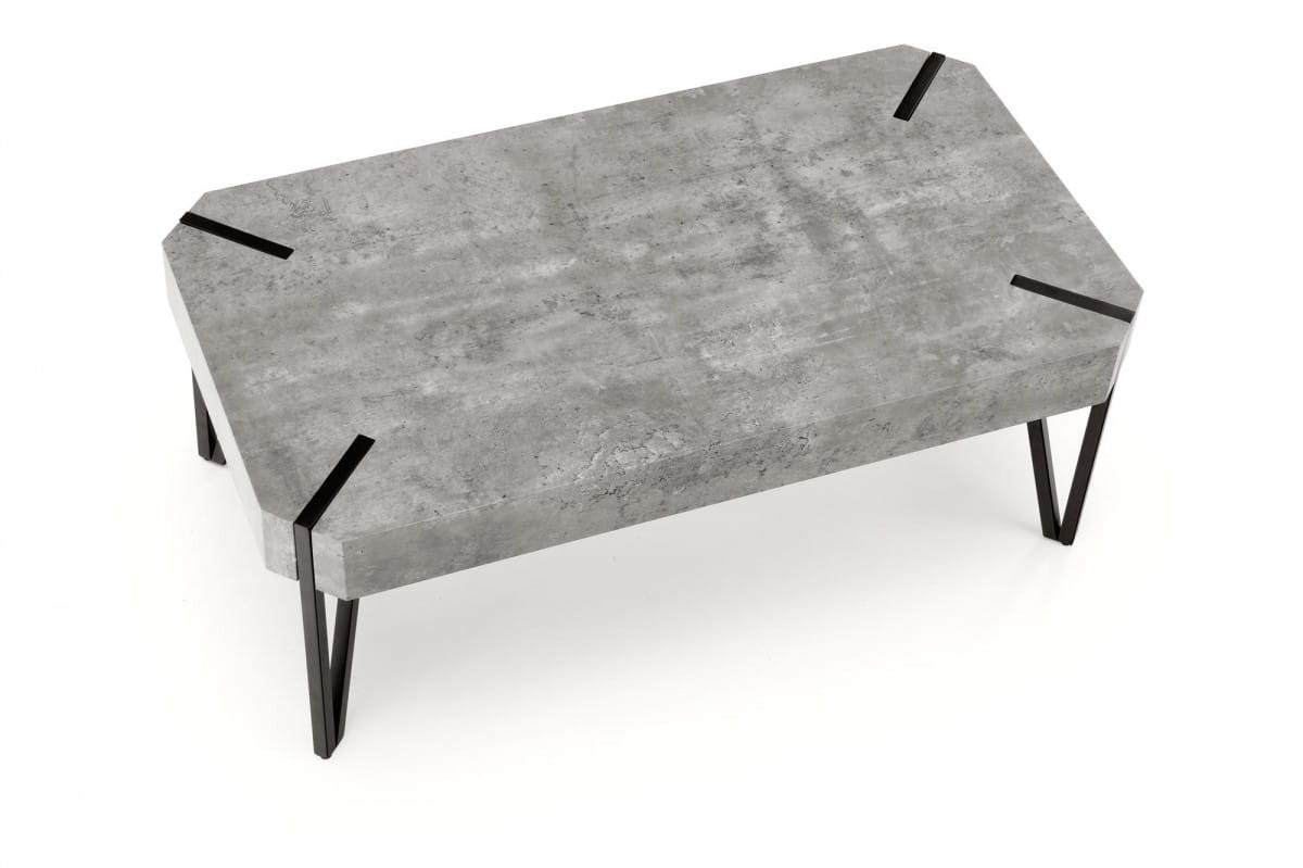EMILY ława beton / czarny (1p=1szt)