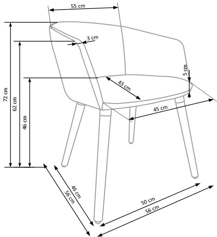 K266 krzesło beżowy (1p=1szt)