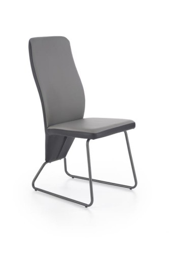 K300 krzesło tył - czarny, przód - popiel, stelaż - super grey 