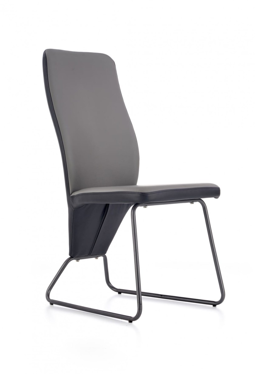 K300 krzesło tył - czarny, przód - popiel, stelaż - super grey (2p=4szt)