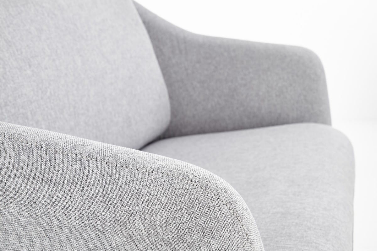 SOFT 2 XL fotel wypoczynkowy podwójny czarny stelaż, jasny popiel (1p=1szt)