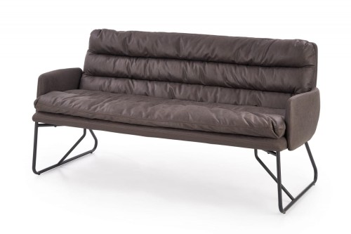 FASSI XL sofa, stelaż - czarny, tapicerka - ciemny popiel (2p=1szt)
