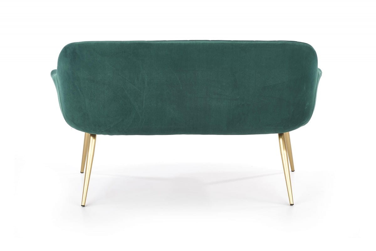ELEGANCE 2 XL sofa tapicerka - ciemny zielony, nogi - złote (1p=1szt)