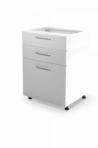 VENTO D3S-60/82 szafka dolna z szufladami, mechanizm Metabox front: dąb miodowy (1p=1szt)