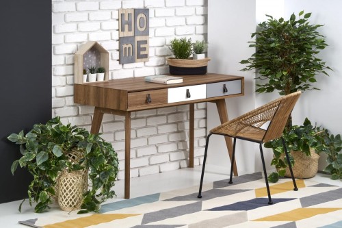 B38 biurko orzech / wielobarwny (1p=1szt)