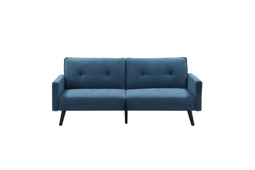 CORNER sofa rozkładana z funkcją narożnika niebieska 