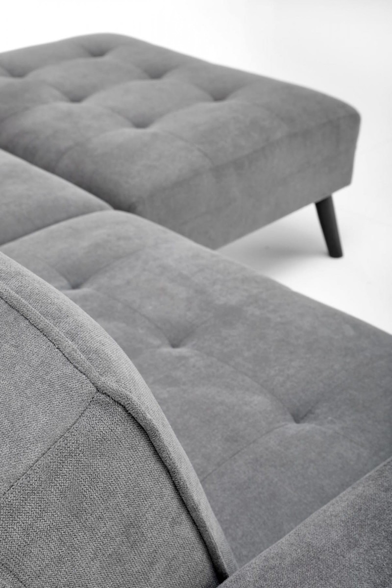 CORNER sofa rozkładana z funkcją narożnika popiel (2p=1szt)