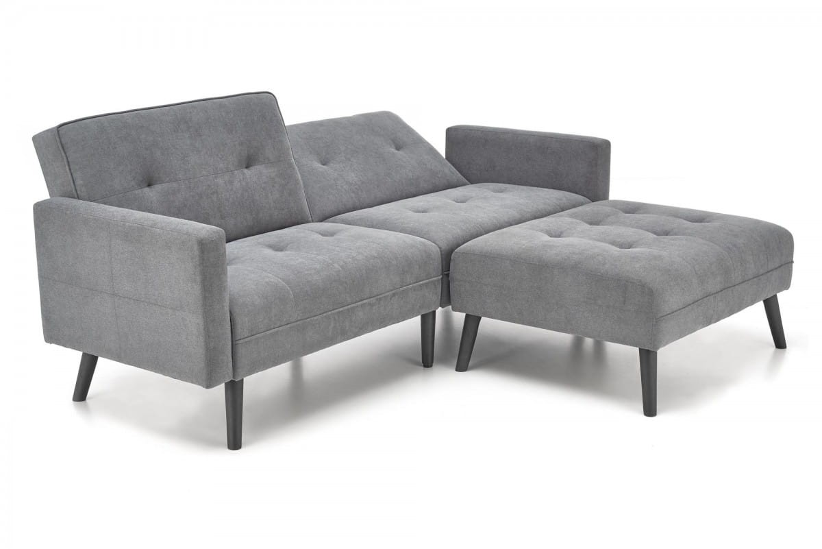 CORNER sofa rozkładana z funkcją narożnika popiel (2p=1szt)