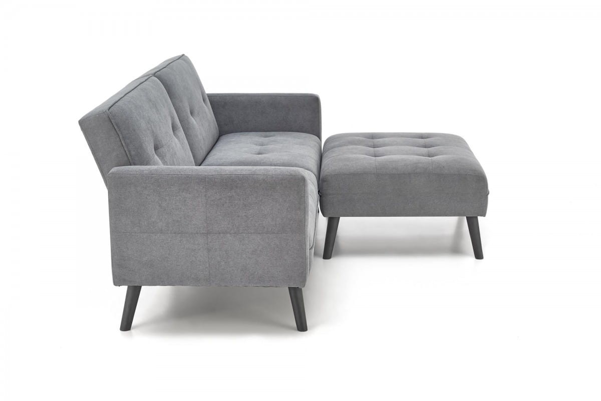 CORNER sofa rozkładana z funkcją narożnika popiel (2p=1szt)
