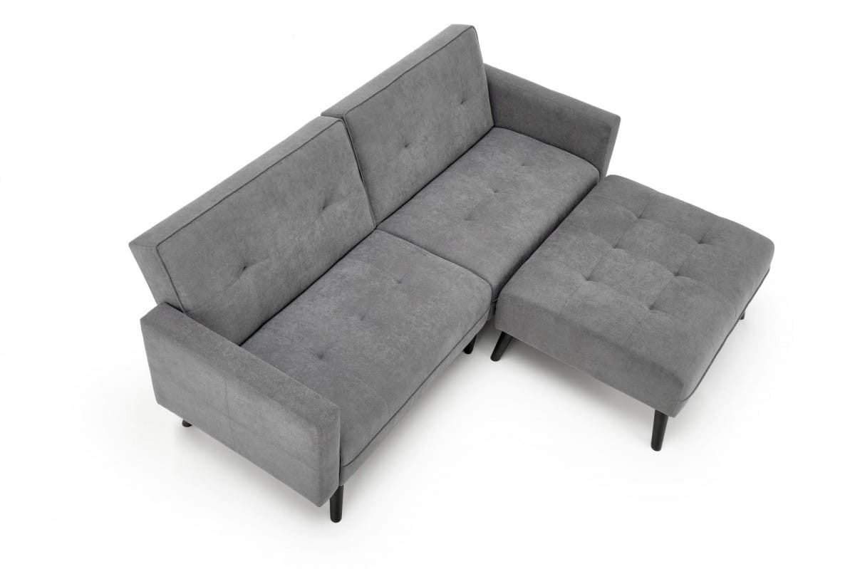 CORNER sofa rozkładana z funkcją narożnika popiel (2p=1szt)