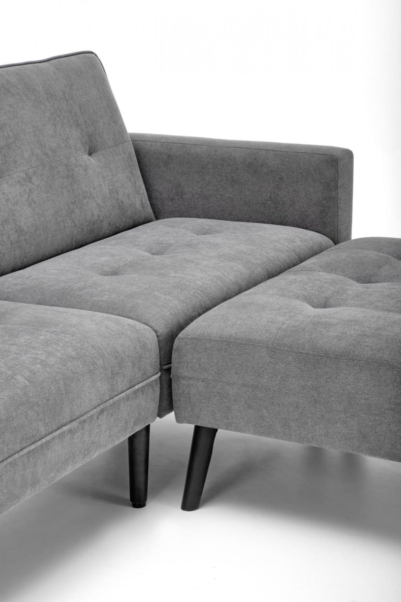 CORNER sofa rozkładana z funkcją narożnika popiel (2p=1szt)