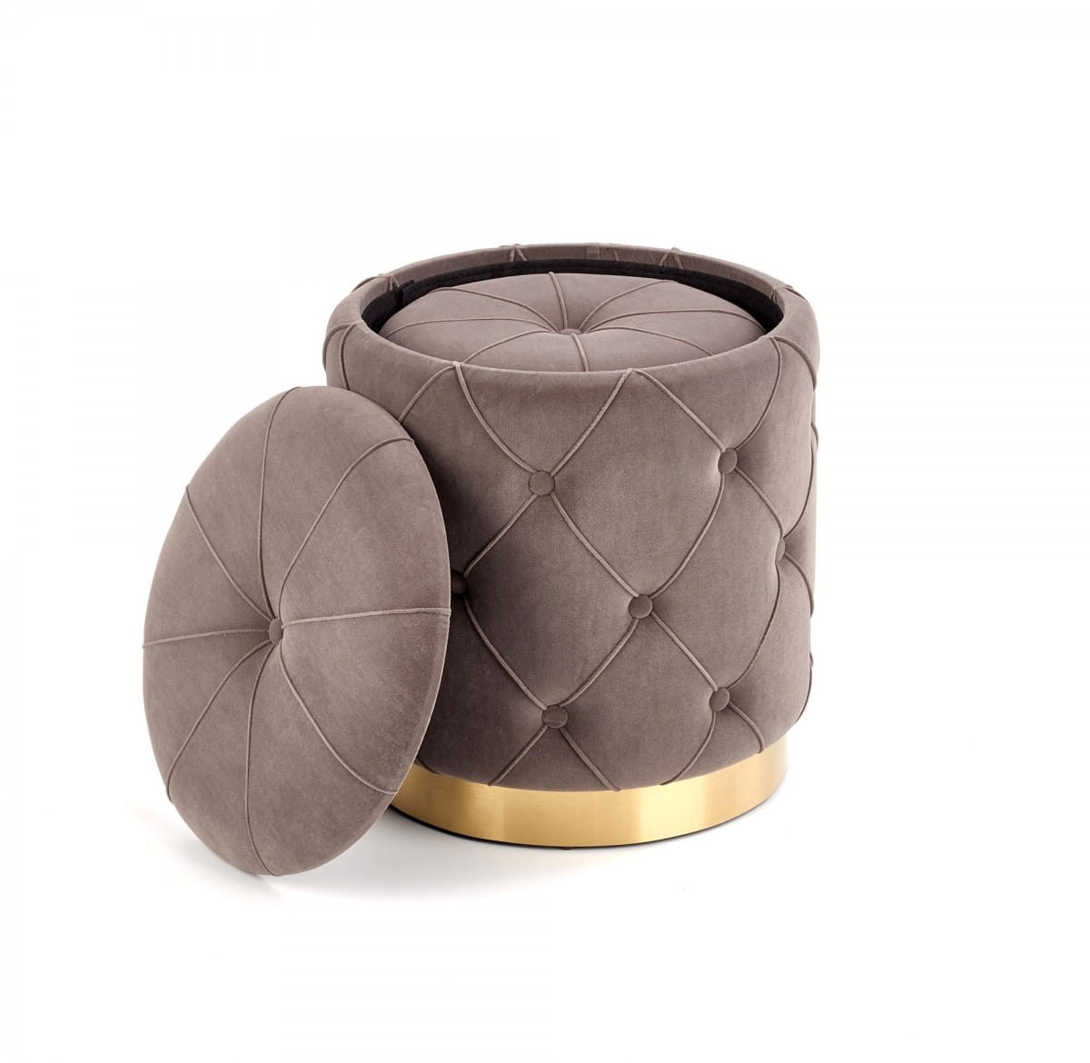 POLLY zestaw 2 puf, popiel (1p=1kpl)