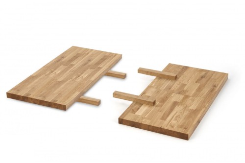 APEX & RADUS - przedłużka blatu 78x40 cm; drewno lite - dębowe kolor: dąb naturalny 
