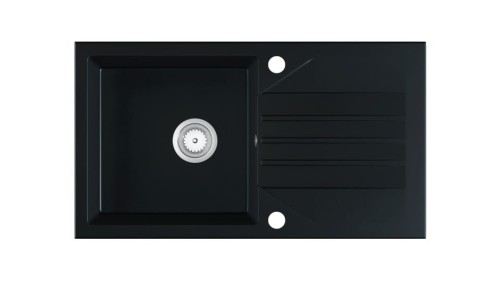 EVINION zlewozmywak granitowy czarny 