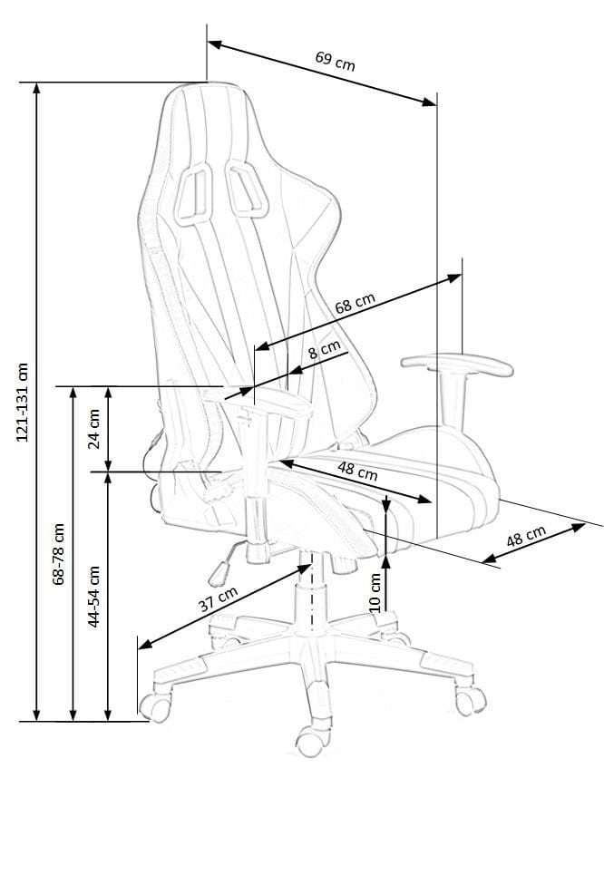 FACTOR fotel gamingowy z LED wielobarwny