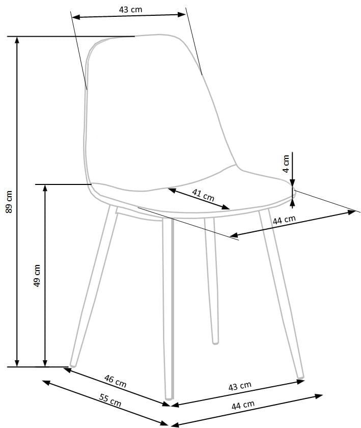 K387 krzesło beżowy (1p=4szt)